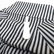 Load image into Gallery viewer, Hakama Men&#39;s horse riding hakama polyester string about 85cm black gray striped form