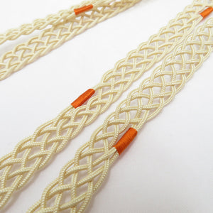 Obi tightening summer silk generation × Orange obi 〆 Summer obi tightening Casual normal life length 162cm unused item