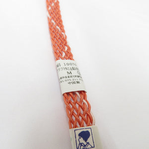 Obi tightening Summer Silk Orange × White belt 〆 Summer obi -zone Casual Casual Normal Something Tomatred Length 167cm Unused