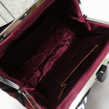 Load image into Gallery viewer, Japanese Bag Beads Bag Black x Red Handbag Kimono Back Western Western -style accessories