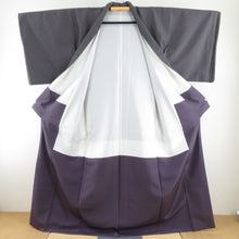 Load image into Gallery viewer, Edo Komon shark crest Lined collar pure collar silk purple crestless tailored pearl tone processing