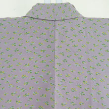 Load image into Gallery viewer, Komon single coat wide collar light purple x yellow -green chill pattern pure silk casual tailoring