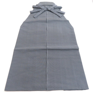 Hakama Men's Fukuju Textile Yonezawa Orin Silk Lantern Hakama String Lower size Approximately 90cm Gray blue men are tailored