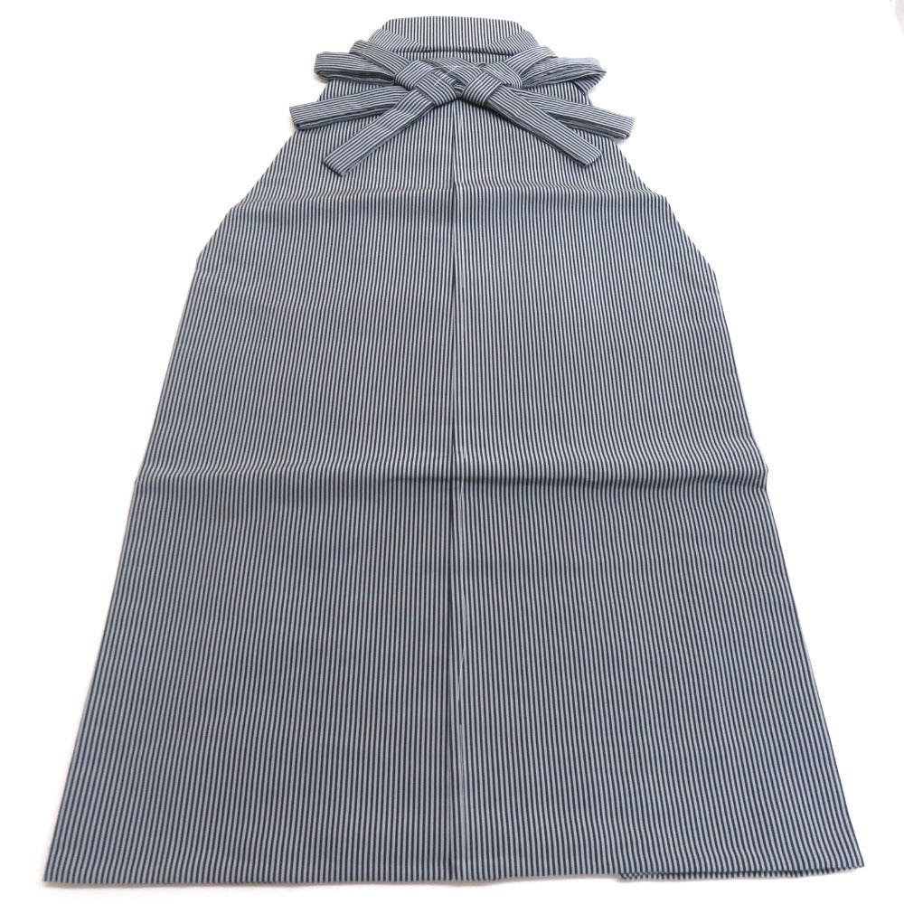 Hakama Men's Fukuju Textile Yonezawa Orin Silk Lantern Hakama String Lower size Approximately 90cm Gray blue men are tailored