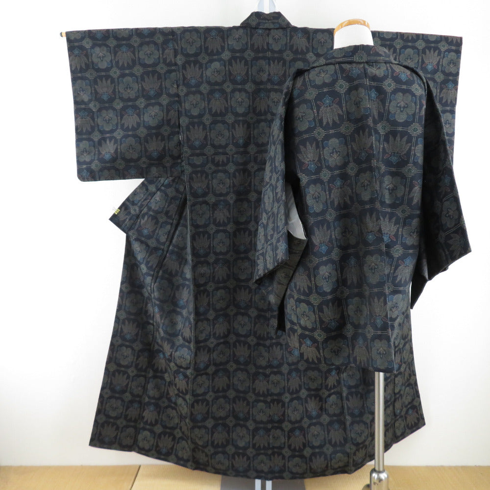 シルク ウールの黒アンサンブル アンサンブル✨レオナール シルク