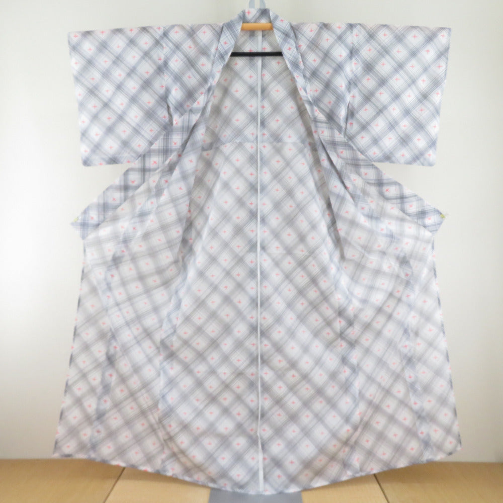 絽 単衣 小紋 京都室町st．] 洗える着物 絽の着物【単品】 or【夏帯