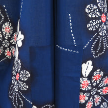 Load image into Gallery viewer, Yukata for women&#39;s yukata dark blue x white x red flower pattern Summer items ladies tailored 153cm