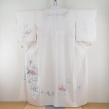 Load image into Gallery viewer, Attachment Summer kimono Wide collar pure silk white flower pattern without crest