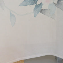 Load image into Gallery viewer, Attachment Summer kimono Wide collar pure silk white flower pattern without crest