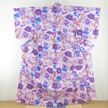 Load image into Gallery viewer, Yukata for women Yukata Size Floral Purple Purple x vermilion Cotton Summer Futures Ladies