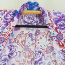 Load image into Gallery viewer, Yukata for women Yukata Size Floral Purple Purple x vermilion Cotton Summer Futures Ladies