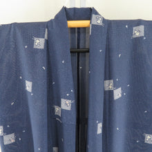 Load image into Gallery viewer, Summer kimono Komon Konjin Garo Bear collar pure silk blue gourd pattern loose size loose size Summer tailor