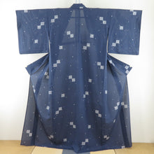 Load image into Gallery viewer, Summer kimono Komon Konjin Garo Bear collar pure silk blue gourd pattern loose size loose size Summer tailor