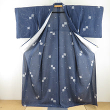 Load image into Gallery viewer, Summer kimono Komon Konjin Garo Bear collar pure silk blue gourd pattern loose size loose size Summer tailor