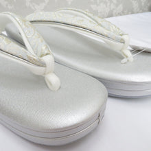 Load image into Gallery viewer, Sandals / Bag Set Nishijin Orijin Sandbody Bag Set Pale Blue Karaba Free 24.0cm Made in Japan Formal Visit Dressing Clear Graduation Ceremony Light blue