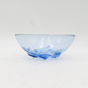 Tableware SGS Sakura Stamp Glass Bowl 5-piece set Blue Flower Vintage Deadstock item