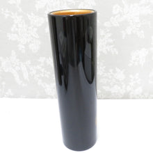 Load image into Gallery viewer, Antique / folk crafts Wajima Kagi vase vase lacquer ware warebird black golden box available