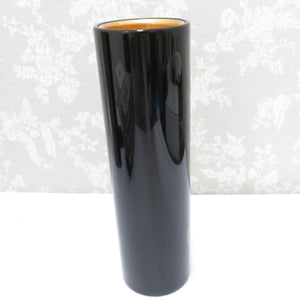 Antique / folk crafts Wajima Kagi vase vase lacquer ware warebird black golden box available