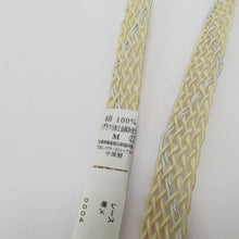 Load image into Gallery viewer, Obi tightening / obi -fried set Summer silk for summer pure silk gauge -fried racing band tightening M size silk 100% cream -based cream kimono small summer items