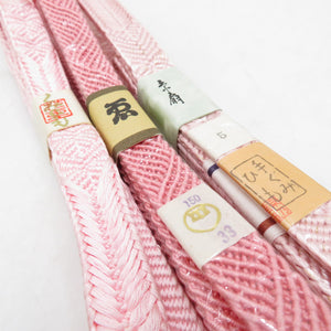 帯締め 9本セット 平組 冠組 組紐 正絹 和装小物 着物用 長さ160cm