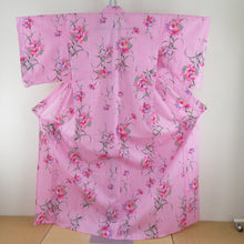 Load image into Gallery viewer, Yukata Women&#39;s Yukata Flower Pattern Pink L size Cotton Summer Women&#39;s Ladies