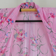 Load image into Gallery viewer, Yukata Women&#39;s Yukata Flower Pattern Pink L size Cotton Summer Women&#39;s Ladies