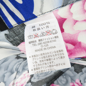 Yukata Women's Yukata Rose and Butterfly Pattern Black x Pink x Pink x Blue Silver Ladies Ladies