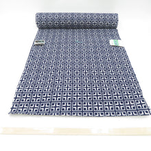 Load image into Gallery viewer, Request for men&#39;s yukata for men white x 100 % dark blue cotton Come land fabric kimono unaqualed summer men&#39;s men&#39;s thread dust Limake dough length 1200cm