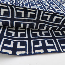 Load image into Gallery viewer, Request for men's yukata for men white x 100 % dark blue cotton Come land fabric kimono unaqualed summer men's men's thread dust Limake dough length 1200cm