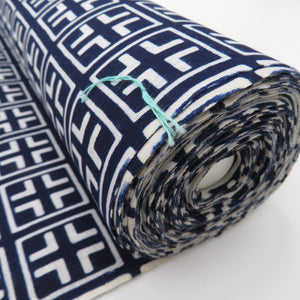 Request for men's yukata for men white x 100 % dark blue cotton Come land fabric kimono unaqualed summer men's men's thread dust Limake dough length 1200cm