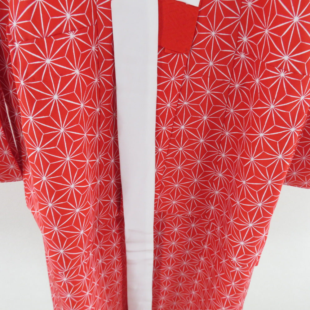 子供着物 女の子用 四つ身 襦袢セット 箔 毬文様 桃色 正絹 袷