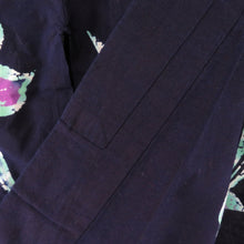 Load image into Gallery viewer, Yukata Women Yukata Kitsubata Pattern Done X Mint x Purple Ketsubetsu Dyeing Cotton Summer Futures Ladies Tailed Light 155cm