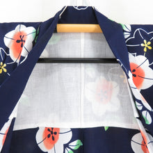 Load image into Gallery viewer, Yukata Women&#39;s Flower Pattern Dawn x White x Orange Cotton Summer Futures Ladies Tailored