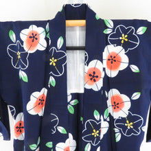 Load image into Gallery viewer, Yukata Women&#39;s Flower Pattern Dawn x White x Orange Cotton Summer Futures Ladies Tailored