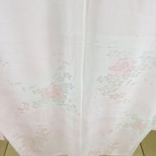 Load image into Gallery viewer, 襦袢 振袖用 ぼかし 花蝶文様 桃色 正絹 広衿 袷 長襦袢 仕立て上がり 女性着物用 身丈135cm