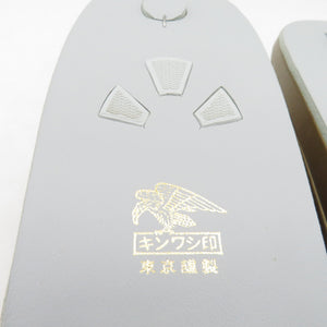 草履 東京浅草【金鷲】キンワシ印 絹鼻緒 Lサイズ シャンパンゴールド 花唐草 24cm 日本製 未使用品