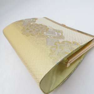 草履・バッグセット 草履バッグセット 礼装用 フォーマル ゴールド系 佐賀錦 24.0cm Lサイズ 披露宴 着物バッグ  未使用品