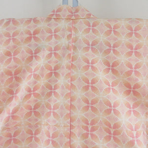 Tsumugi Kimono Kimono Character Pattern Park X Orange x Red Bee Collar Pure Silk Casual Casual Studio 157cm