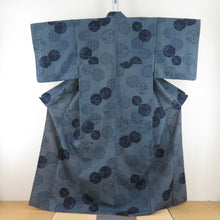 Load image into Gallery viewer, Komon Polyester Lined Lined Collar Snow White Pattern Polested x Purple Washing Kimono