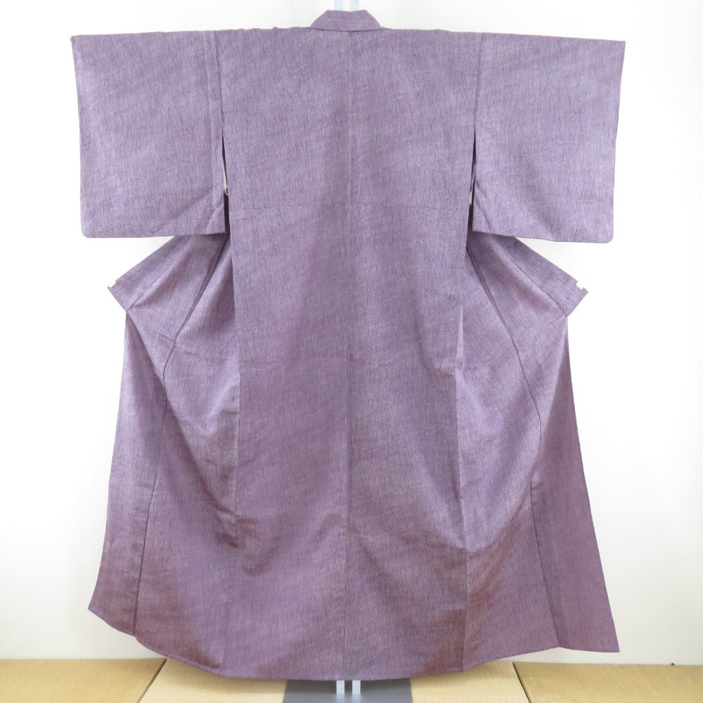 Komon single clothing fabric running water Purple Purple bee collar pure silk casual height 153cm