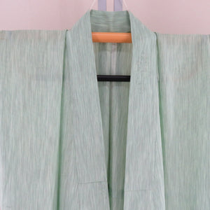 Summer kimono Single garlic silk silk silk light green geometric geometric geometric pattern petidal size tailoring