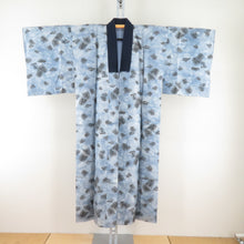 Load image into Gallery viewer, Baseball Polyester Men Shogi pattern Blue Washable long undergarment Casual men&#39;s kimono 138cm