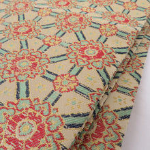 Load image into Gallery viewer, 龍村美術織物 名古屋帯 正絹 小蜀紅錦 九寸開きなごや帯 全通柄 カジュアル 仕立て上がり 着物帯 長さ360cm