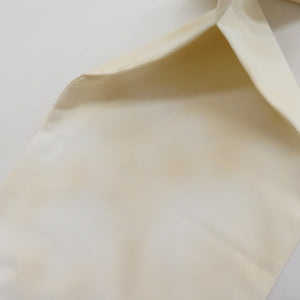 Nagoya Obi Silk Silk Yuzen Dyeing Obi Slow Cream Cream Color x Butterfly Pattern Casual Casual Length 370cm