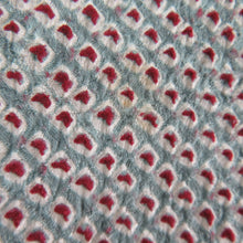 Load image into Gallery viewer, Komon lined wide collar gray blue x wine red total aperture Kanako Pattern size pure silk