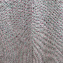 Load image into Gallery viewer, Komon lined wide collar gray blue x wine red total aperture Kanako Pattern size pure silk