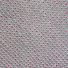 Load image into Gallery viewer, Komon lined wide collar gray blue x wine red total aperture Kanako Pattern size pure silk