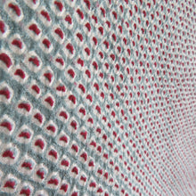 Load image into Gallery viewer, Komon lined wide collar gray blue x wine red total aperture Kanako Pattern size pure silk