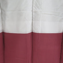 Load image into Gallery viewer, Komon lined wide collar gray blue x wine red total aperture Kanako Pattern size pure silk