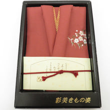 Load image into Gallery viewer, Furoshiki Kosa 3 -piece set Sakura embroidery Crepe Box Furoshiki Fukusa Kazu Souvenir Sakura Fabric